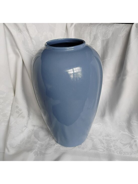 Royal Haeger Other - Vintage Royal Haeger Blue Vase 13" #4304 Postmodern Art Deco Revival Ceramic